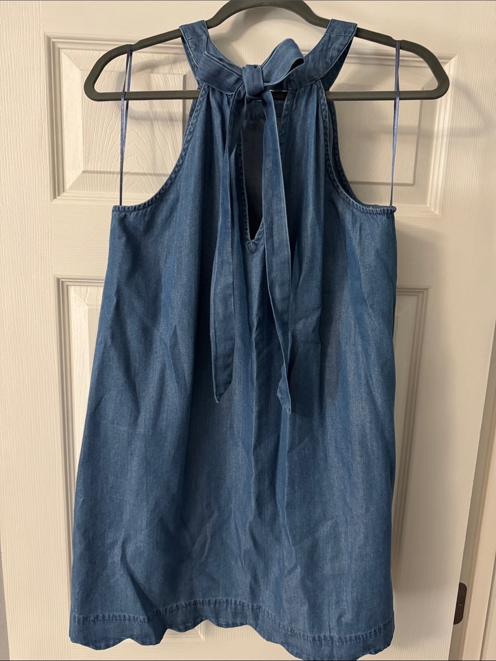 Vtg Red Camel Light Blue Denim Dress - Picture 3 of 6
